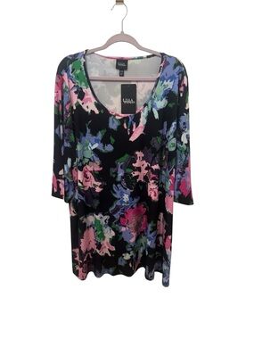 Ulla Popken Floral Tunic Top Size 20/22